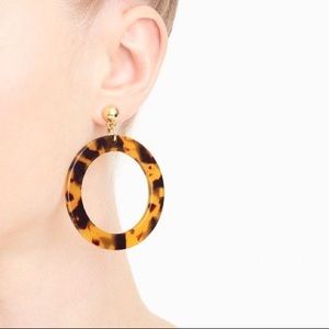 J. Crew Jewelry - J Crew Tortoise Leopard Hoop Earrings J. Crew Jewelry - J Crew Tortoise Leopard Hoop Earrings